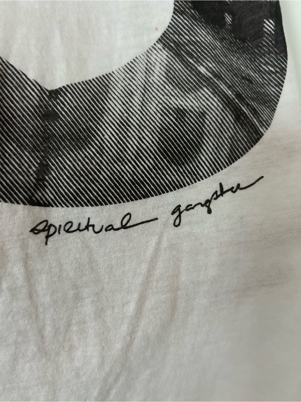 Spiritual Gangster Light Pink Graphic Muscle Tee - Picture 2 of 4